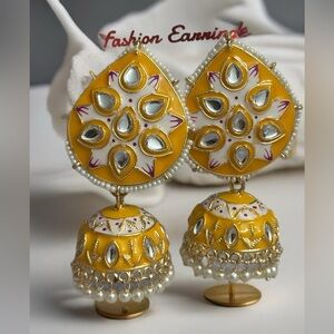 Indian Kundan Traditional Jhumka Earring